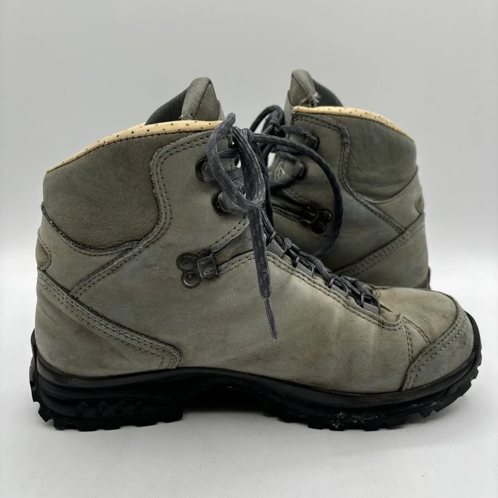 Hanwag Alta Bunion Lady Hallux Women's 7 Boots Green Leather Hiking Vibram Sole